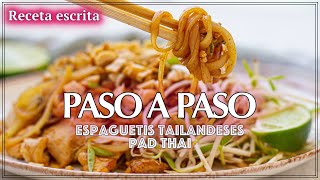 Receta Auténtica Espaguetis Tailandeses Pad Thai [upl. by Hazeghi]