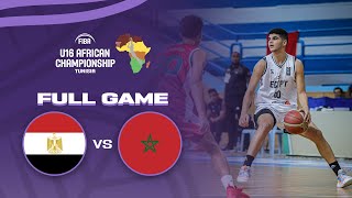 Egypt v Morocco  Full Basketball Game FIBA U16 African Championship 2023 [upl. by Airdnat]