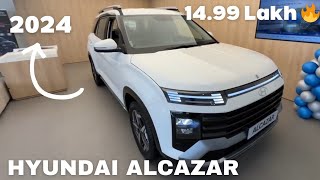 Hyundai alcazar 2024  new alcazar executive base varient  walkaround [upl. by Naujd68]