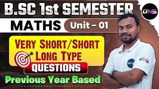 BSc 1st Semester Maths Unit1st Differential Calculus Important Questions  BSc 1st Semester Maths [upl. by Jacquelynn494]