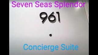 Regent Seven Seas Splendor Concierge Suite D Tour 961 [upl. by Anilat704]