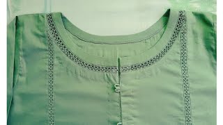 Neck design with joint lace Trending neck design with joint lace [upl. by Meras]