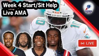 Week 4 Fantasy Football StartSit Help  Live AMA [upl. by Cynde]