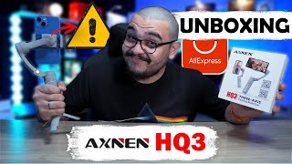 GIMBAL AXNEN HQ3 do ALIEXPRESS é um bom estabilizador de celular UNBOXING E ANALISE [upl. by Hollister507]