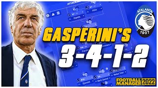 FM22  GASPERINIS 3412 ATALANTA TACTIC  FOOTBALL MANAGER 2022 [upl. by Armbrecht]