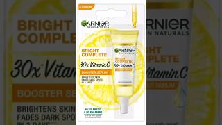 Garnier Vitamin C Serum Benifits BRIGHT COMPLETE short trending ytshort skincareroutin review [upl. by Naliorf797]