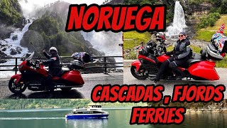 Salimos de Roldal hasta Jostedalsbreen National Park Cascadas Fiordos  ferries y camping [upl. by Edny]