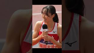 【柴籐凜】アンカー！女子4継 高校総体優勝チームを迎え撃つ福岡大学！2024年リレーフェスティバル日本選手権女子4×100ｍリレー予選2組 shorts [upl. by Lairbag]