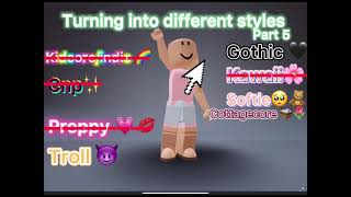 💖Turning Into Different Styles💖 part5Roblox Trend 2021 LavenderBlossom [upl. by Eenimod]