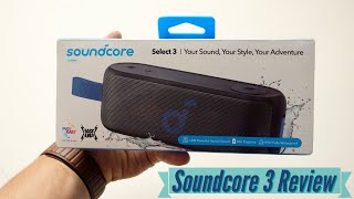 Anker SoundCore Select 3 Bluetooth Speaker Honest Review GREAT portable speaker [upl. by Roldan]