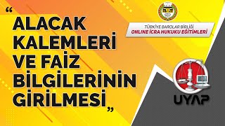 Alacak Kalemleri ve Faiz Bilgilerinin Girilmesi [upl. by Pironi68]