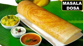 How To Make Crispy MASALA DOSA South Indian Style मसाला डोसा  Breakfast Recipe  CookWithNisha [upl. by Bennett257]