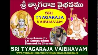 Sri Tyagaraja Vaibhavam Part 17 pravachanam By Sri Samavedam Shanmukha sharma [upl. by Akeim]