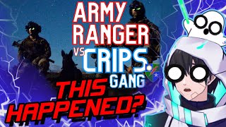 PROS VS GANG  Army Rangers SMOKED Some Crips React [upl. by Mihalco]