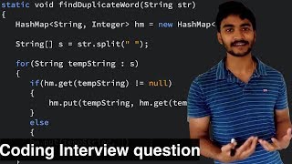 Java coding interview questions  Print duplicate occurrences of string in java [upl. by Messere]