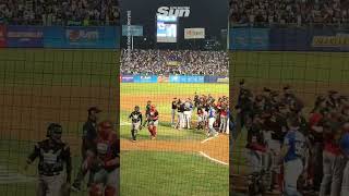 Massive brawl breaks out at Venezuelan baseball finals [upl. by Selhorst]