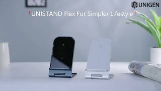 UNIGEN UNISTAND Flex 15W Fast Wireless Charging Stand [upl. by Fillander880]