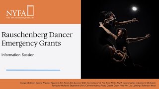 Rauschenberg Dancer Emergency Grants Info Session July 2024 [upl. by Linoel]