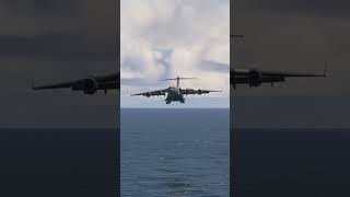 C17 globemaster aircraft carrier landing trending military airforce [upl. by Peirce]