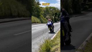 Insane wheelie flyby 🥵❌Isle of Man TT [upl. by Okia]