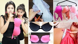 BRILLIANT BRA amp UNDERWEAR Hacks for Teenagers amp Girls  Top 9 Life Saving UNDERGARMENTS Hacks [upl. by Blanding]