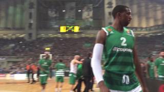 Crazy OAKA atmosphere  PanathinaikosFenerbahçe  EuroLeague Playoffs Game 1 [upl. by Devondra]