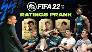 TEAM MEETING PRANK  WOLVES PLAYERS REACT TO FIFA 22 RATINGS [upl. by Whatley]