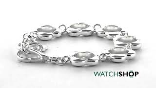 Orla Kiely Jewellery Ladies Silver Plated Open Flower Bracelet B4990 [upl. by Cayla]