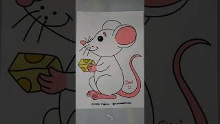 Ratinho fofinho desenho animado infantil pintando desenhos com tinta brincadeiras pra crianças kids [upl. by Yroc]