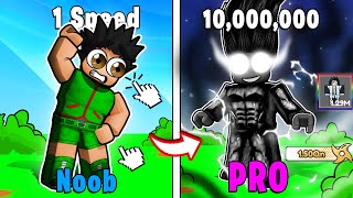 NOOB To PRO in Anime Race Clicker in less Than 2 HOURS 😱HATCHED 13 SECRET HEROS 10M Speed  ROBLOX [upl. by Uht]