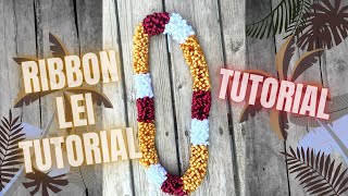 How to Make a Ribbon Lei [upl. by Harihat]