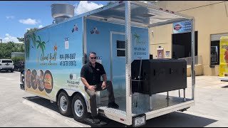 ISLAND GRILL  8x20 Food Trailer For Sale  Concession Nation [upl. by Nitfa808]