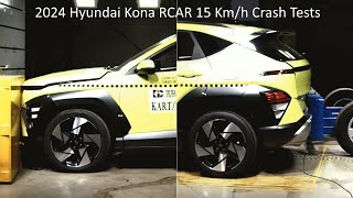 2024 Hyundai Kona RCAR 15 Kmh Frontal amp Rear Crash Tests KIDI [upl. by Norag]