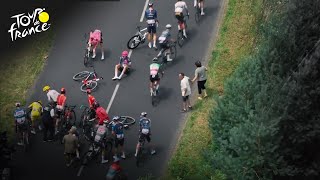 Accident delays riders during Tour de Frances Stage 12  Cycling on NBC Sports [upl. by Dib]