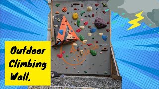 BUILDING AN OUTDOOR CLIMBING WALL [upl. by Amora997]