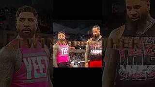 Twin brothers Love ❤️ wwe love jimmy romanreigns wweshorts shortsfeed brother [upl. by Aneeuqal]