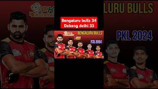 💥First win for Bengaluru bulls 2024bengalurubulls vs Dabang delhi [upl. by Ladnik]