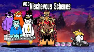 The Battle Cats 03 Mischevous Schemes 2 Crown [upl. by Aronael]