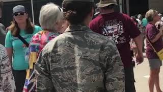 Brother Surprises Sister at Air Force Basic Training Graduation [upl. by Anaiv]