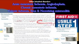 Acute amp chronic mesenteric ischemia Angiodysplasia colonic ischemia ileus amp Necrotizing enterocol [upl. by Kilroy]