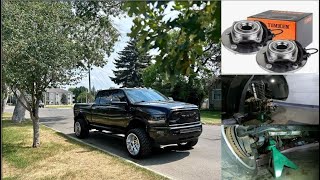 4th Gen Ram 2500  3500  How To Replace Inner Axle Seal amp Wheel Bearing [upl. by Paola]