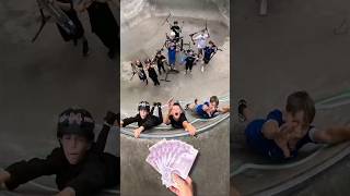 i ruined their future😭 scooter skatepark funny comedy skate sketch bike lol money [upl. by Nois]