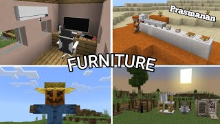 4 Addon Furniture Tergokil Dan Keren Minecraft 121 [upl. by Skiest]