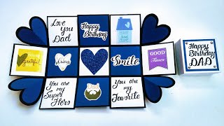 Special Birthday Card Idea for DAD  Handmade Birthday Card for Father  Tutorial [upl. by Ynaffital16]