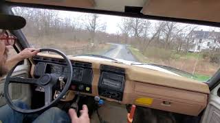 Just The Drive Pure V8 Diesel Sound CATERPILLAR 3208 Turbo 1985 Ford F8000 [upl. by Alhsa659]