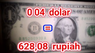 TERJAWAB 0 04 dolar berapa rupiah [upl. by Zonda]