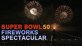 Spectacular Super Bowl 50 Fireworks San Francisco 2016 [upl. by Karon]