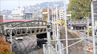 Zentralbahn Luzern Umbau der Strecke durch den Tiefbahnhof Luzern Allmend [upl. by Gussie864]