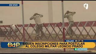 Siguen las inscripciones para postular al colegio militar Leoncio Prado [upl. by Akenaj]