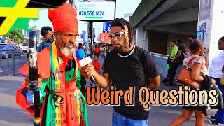 Weird Questions In Jamaica  Half Way Tree [upl. by Dnama]